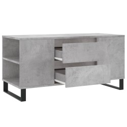 Table basse gris béton 102x44,5x50 cm bois d'ingénierie 627192627192