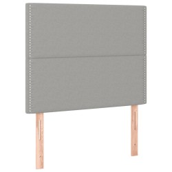 Tête de lit à LED Gris clair 90x5x118/128 cm Tissu 627193627193