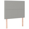 Tête de lit à LED Gris clair 90x5x118/128 cm Tissu 627193627193
