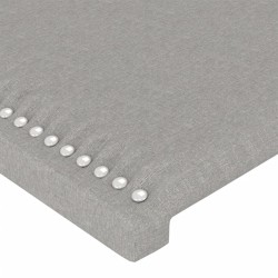 Tête de lit à LED Gris clair 90x5x118/128 cm Tissu 627193627193