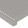 Tête de lit à LED Gris clair 90x5x118/128 cm Tissu 627193627193