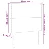 Tête de lit à LED Gris clair 90x5x118/128 cm Tissu 627193627193