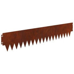 Bordure de Pelouse 10 pcs 103 x 20 cm métal Rouillé 627194627194