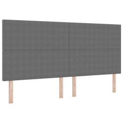 Tête de lit Gris clair 200 cm Tissu en velours côtelé 627197627197