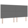 Tête de lit Gris clair 200 cm Tissu en velours côtelé 627197627197