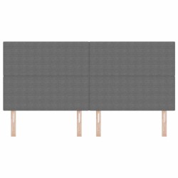 Tête de lit Gris clair 200 cm Tissu en velours côtelé 627197627197