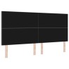 Tête de lit Gris clair 200 cm Tissu en velours côtelé 627197627197