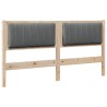 Tête de lit capitonnée Marron 150 cm Pin massif 627198627198