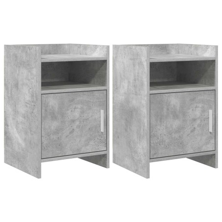 Tables de chevet 2 pcs Gris béton 40 x 36 x 60 cm 627199627199