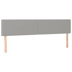 Tête de lit à LED Gris clair 180x5x78/88 cm Tissu 627200627200
