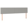 Tête de lit à LED Gris clair 180x5x78/88 cm Tissu 627200627200