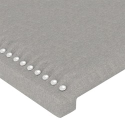 Tête de lit à LED Gris clair 180x5x78/88 cm Tissu 627200627200