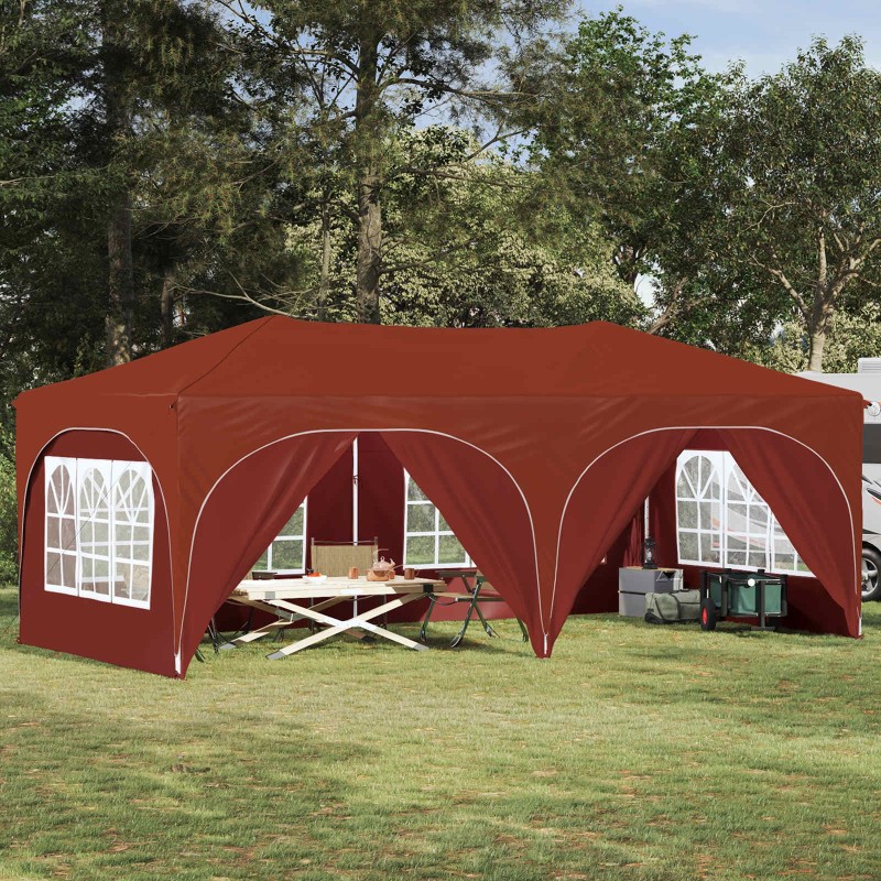 Tente de fête pop-up 575 x 288 x 245 cm Terre cuite 627202627202