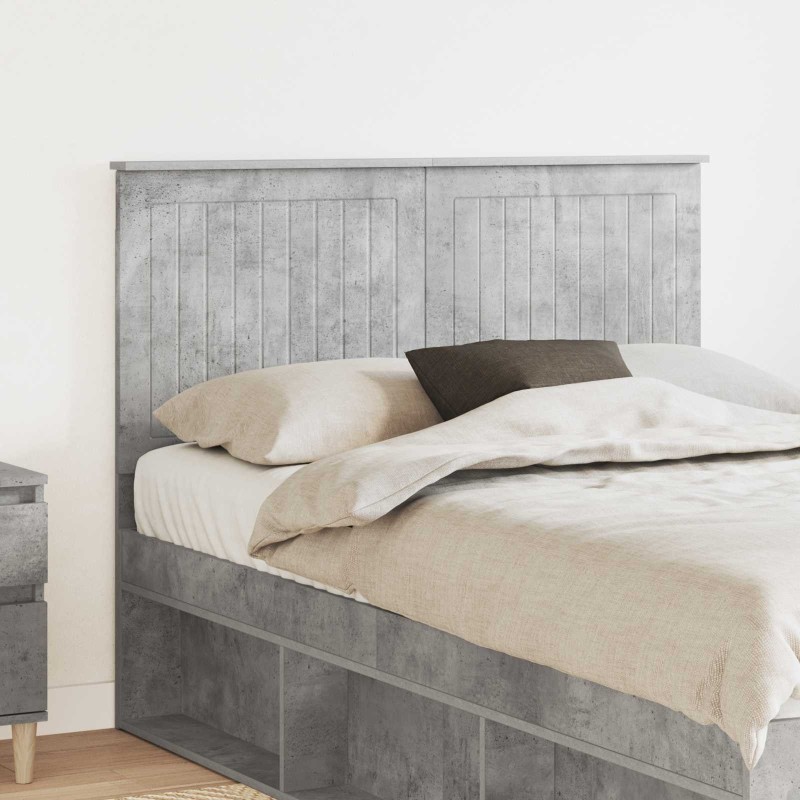 Tête de lit Gris béton 120 cm Bois d'ingénierie 627204627204