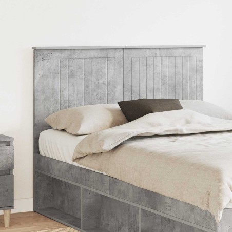 Tête de lit Gris béton 120 cm Bois d'ingénierie 627204627204