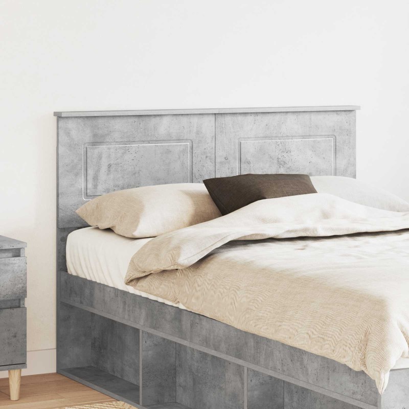 Tête de lit Gris béton Bois d'ingénierie 627206627206