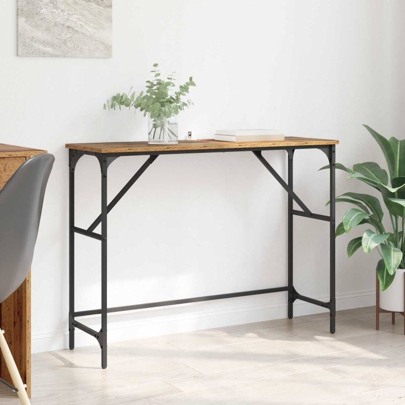 Table console Bois ancien 100 x 32 x 75 cm Bois d'ingénierie 627208627208