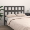 Tête de lit Gris 205,5x4x100 cm Bois massif de pin 627222627222