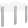 Tête de lit Gris béton Bois d'ingénierie 627223627223
