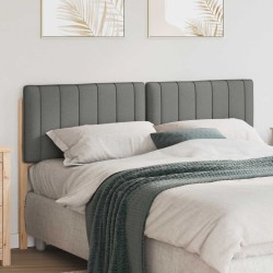 Tête de lit capitonnée Marron et gris clair 150 cm Pin massif 627226627226