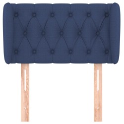 Tête de lit avec oreilles Bleu 83x23x78/88 cm Tissu 627227627227