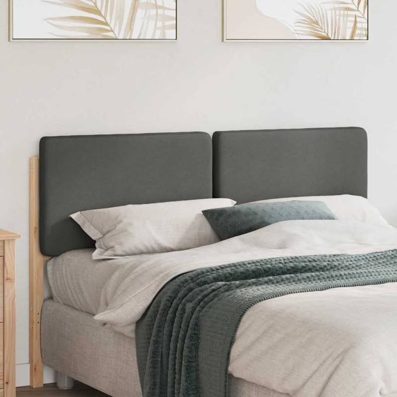 Tête de lit capitonnée Marron et gris clair 150 cm Pin massif 627228627228