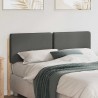 Tête de lit capitonnée Marron et gris clair 150 cm Pin massif 627228627228