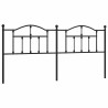 Tête de lit de remplacement métal noir 200 cm 627230627230