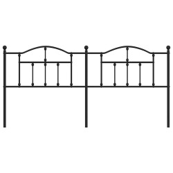 Tête de lit de remplacement métal noir 200 cm 627230627230