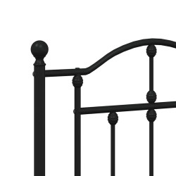 Tête de lit de remplacement métal noir 200 cm 627230627230