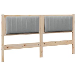 Tête de lit capitonnée Marron 150 cm Pin massif 627234627234