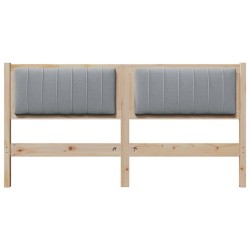 Tête de lit capitonnée Marron 150 cm Pin massif 627234627234