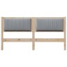 Tête de lit capitonnée Marron 150 cm Pin massif 627234627234