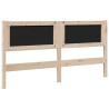 Tête de lit capitonnée Marron 150 cm Pin massif 627234627234