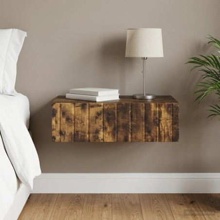 Table d'appoint murale Chêne fumé 59 x 34,5 x 17 cm 627238627238