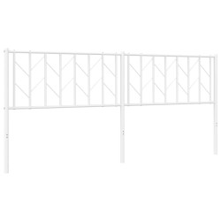  Tête de lit métal blanc 193 cm 