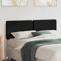 Tête de lit capitonnée Marron et Noir 150 cm Pin massif 627240627240