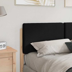 Tête de lit capitonnée Marron et Noir 150 cm Pin massif 627240627240