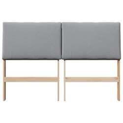 Tête de lit capitonnée Gris clair 150 cm Pin massif 627241627241