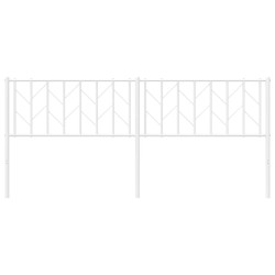 Tête de lit métal blanc 193 cm 