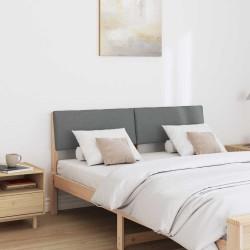 Tête de lit capitonnée Gris foncé Pin massif 627243627243
