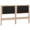 Tête de lit Autre Marron et noir 150 cm Bois massif en pin 627244627244