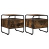 Table de chevet 2 pc Chêne fumé Bois d'ingénierie 627245627245