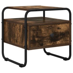 Table de chevet 2 pc Chêne fumé Bois d'ingénierie 627245627245