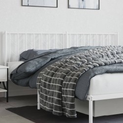  Tête de lit métal blanc 193 cm 