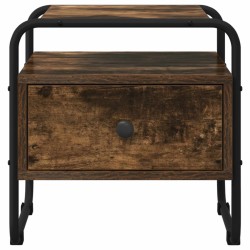 Table de chevet 2 pc Chêne fumé Bois d'ingénierie 627245627245
