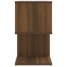 Table de chevet Chêne marron 50x30x51,5 cm Bois d'ingénierie 627247627247