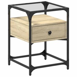 Table de chevet chêne sonoma 40x40x55 cm bois d’ingénierie 627248627248