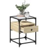 Table de chevet chêne sonoma 40x40x55 cm bois d’ingénierie 627248627248