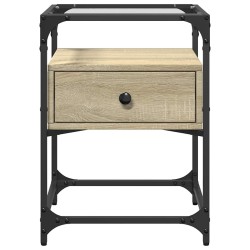 Table de chevet chêne sonoma 40x40x55 cm bois d’ingénierie 627248627248